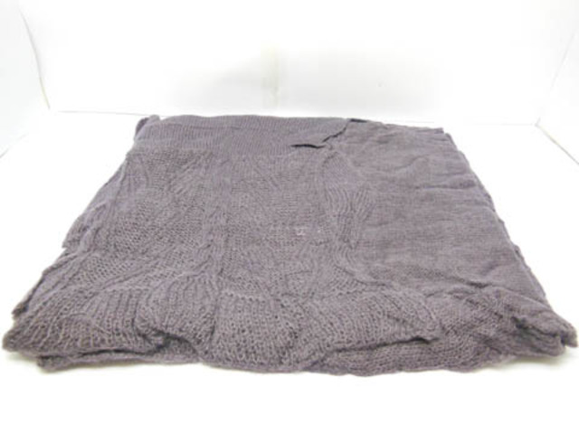 4X Irregular Crochet Shawl Wrap Scarf - Purple