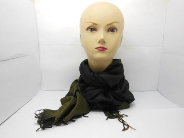 4X New Large Long Shawl Wrap Scarf w/Tassel - Yellow & Black - Click Image to Close