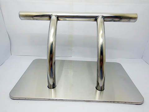 1X Stainless Steel Footrest Barbers Chair Salon Equipment Salon - Click Image to Close