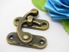 50 Bronze Plated Metal Horn Design Gift Box Buckle 4x4.5cm 50 Bronze Plated Metal Horn Design Gift Box Buckle 4x4.5cm