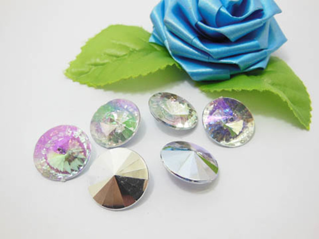200 Diamond Confetti 18mm Wedding Party Table Scatter - AB Color 200 Diamond Confetti 18mm Wedding Party Table Scatter - AB Color
