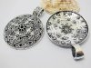 20 Alloy Metal Tibetan Style Round Pendants ac-mp168 20 Alloy Metal Tibetan Style Round Pendants ac-mp168
