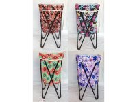 1X Strong Frame Folding Round Storage Laundry Basket 82cm High