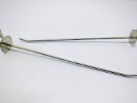 20 Metal Apple Pegboard Mesh Hooks 19.5cm long