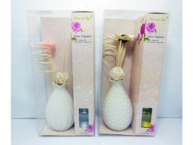 1Set Ceramic Bottle Reed Diffuser Home Fragrance Flower D??cor - Click Image to Close