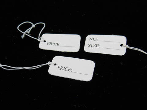 1000 Price Tags /Labels Tie-on White String ot52 - Click Image to Close