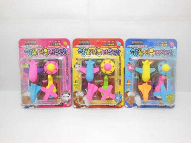 18Sheet x 4Pcs Outerspace Airplane Eraser Rubber 18Sheet x 4Pcs Outerspace Airplane Eraser Rubber