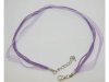 100 Purple Multi-stranded Waxen & Ribbon for necklace 100 Purple Multi-stranded Waxen & Ribbon for necklace
