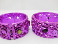 12X New Purple Victorian Flower Bracelets Bangle 35mm Wide