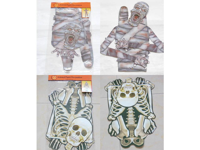 10 Paper Skeleton Skull Scary Mummy Scary Decorative Toy 10 Paper Skeleton Skull Scary Mummy Scary Decorative Toy