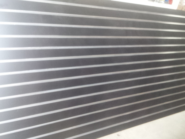 1X Slatwall Panels 14 Aluminum Channel Inserts:122x244cm - Black