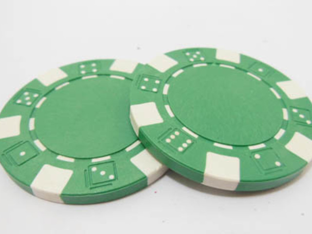 (image for) 50 New Green Plain Poker Chips 39x3mm