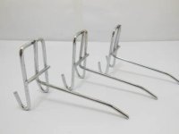 50 Metal Slatwall Grid Peg Hooks Size 11cm