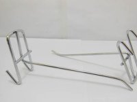 50 Metal Slatwall Grid Peg Hooks Size 15cm