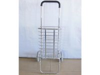 1X Aluminum Silver Color Folding Supermarket Shopping Cart