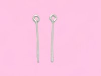 20pcs Pure 925.Sterling silver eye pin 20mm