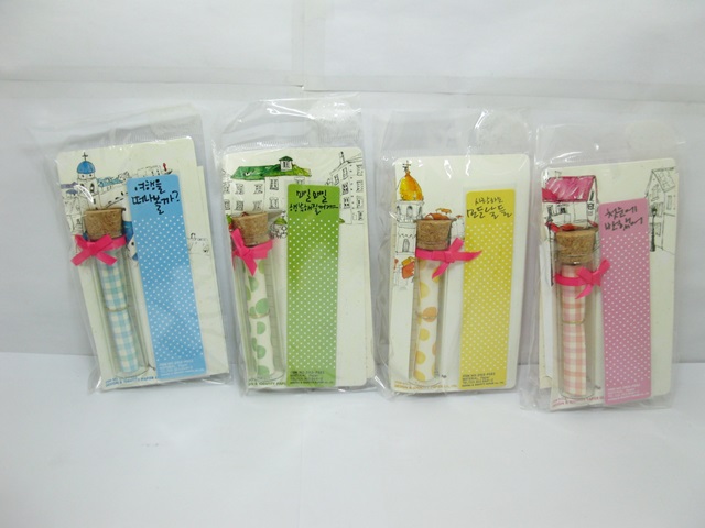 28Pcs Glass Vial Wishing Bottle with Writing Paper Mixed - Click Image to Close