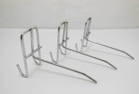 50 Metal Slatwall Grid Peg Hooks Size 11cm - Click Image to Close