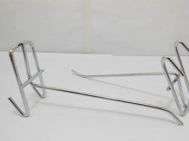 50 Metal Slatwall Grid Peg Hooks Size 15cm