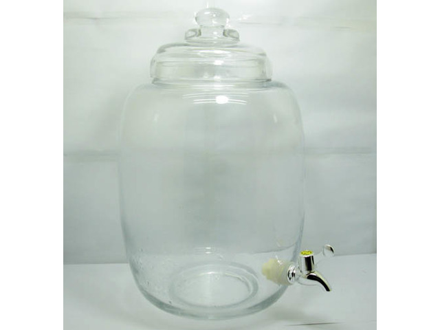 1X Apothecary Drink Beverages Dispenser Jar with Tap 40cm High - Click Image to Close