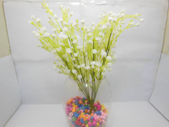 10Pcs x 7 Head Gypsophila Baby's Breath Flower Decoration - Click Image to Close