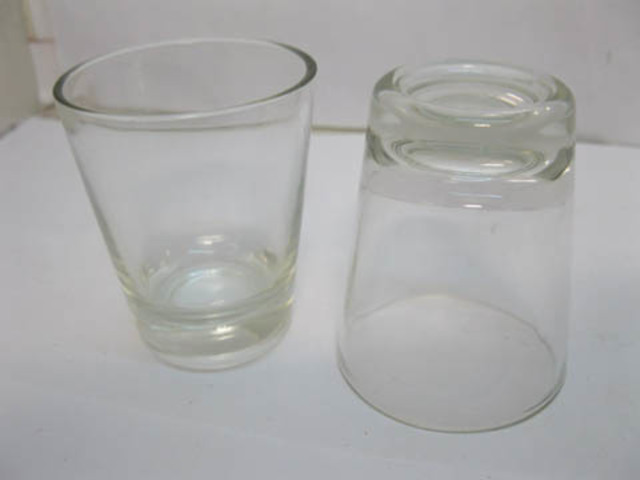 (image for) 288Pcs Clear Transparent Shot Glass Tea Light Holders
