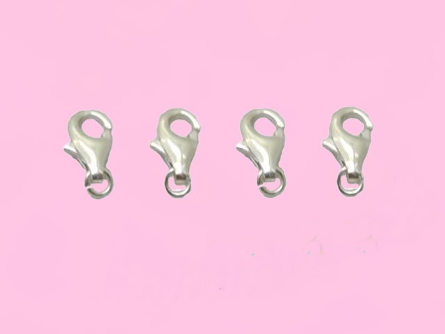 10pcs 925.Silver Plated Jewelry Lobster Claw Clasp 5.5X9.5mm