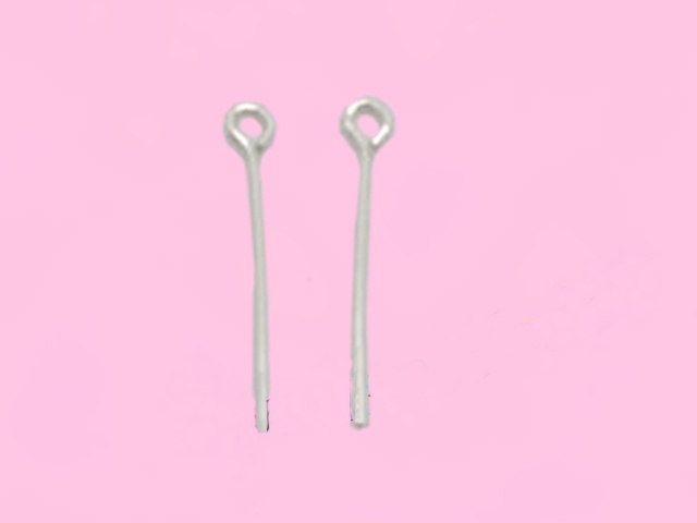 20pcs Pure 925.Sterling silver eye pin 20mm