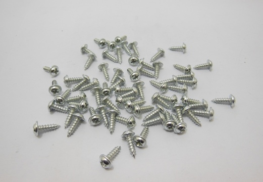 700Pcs Nickle Plated Cross Screw Nail 3x10mm - Click Image to Close