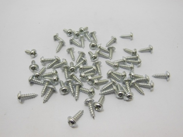 700Pcs Nickle Plated Cross Screw Nail 3x10mm - Click Image to Close