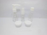 4Set 6in1 Plastic Empty Travel Cosmetic Bottle with Bag