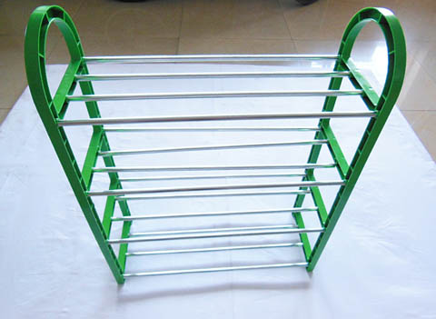 1X New Green 4-Tier Shoe Holder Display Rack - Click Image to Close
