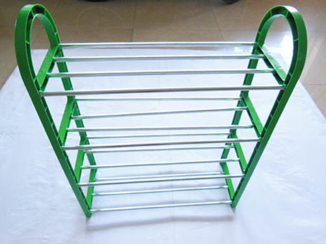 1X New Green 4-Tier Shoe Holder Display Rack - Click Image to Close