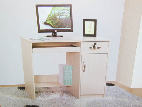 1X White Oak Office Home Computer Desk Cabinet 1000x580x750mm - Click Image to Close