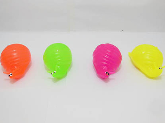 12 Funny Squishy Vivid Snail Sticky Toy Mixed Color - Click Image to Close