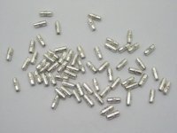 500 Shiny Metal Tube Spacer Beads Jewelry Finding