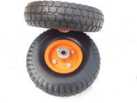 1X New Yellow Core Trolley Pneumatic Wheel 1X New Yellow Core Trolley Pneumatic Wheel