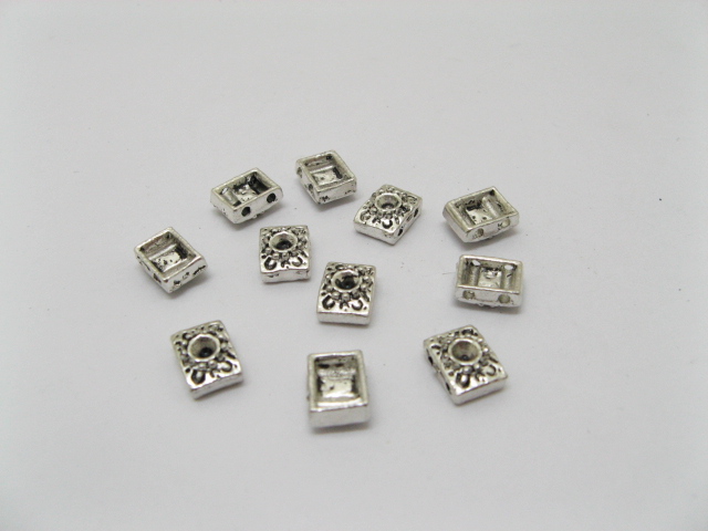300 Metal Beads Jewelry 2-Strands Spacer 9mm - Click Image to Close