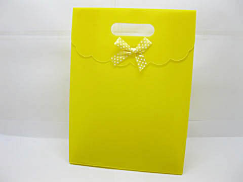 12Pcs New Yellow Gift Bag for Wedding 31.5x24.5x12cm - Click Image to Close