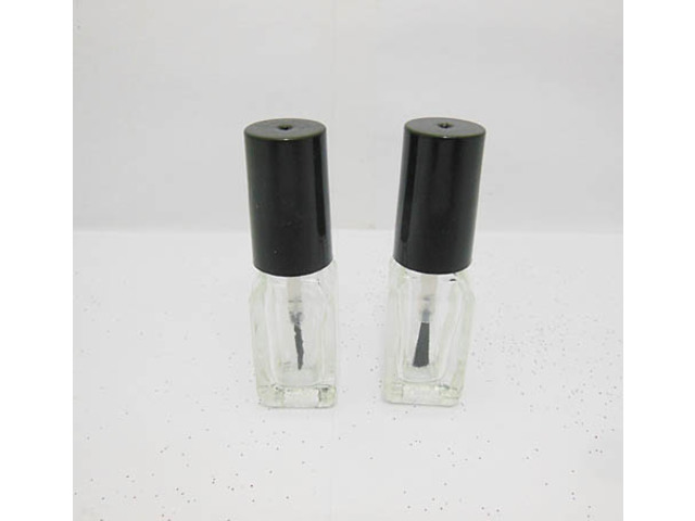 345Sets Clear Empty Glass Nail Polish Bottle 4ml