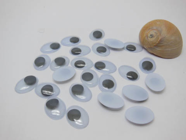 1000Pcs Black Joggle Eyes/Movable Eyes for Crafts 14x19mm 1000Pcs Black Joggle Eyes/Movable Eyes for Crafts 14x19mm