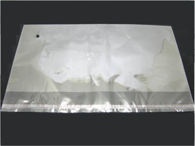 200Pcs Clear Self Adhesive Seal Plastic Bags 27x42cm W/ Hole - Click Image to Close