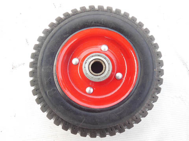 1X New Trolley Rubber Red Wheel 20x20cm 1X New Trolley Rubber Red Wheel 20x20cm