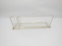 10 Clear Plastic Business Card/Pen Holder dis-ot82