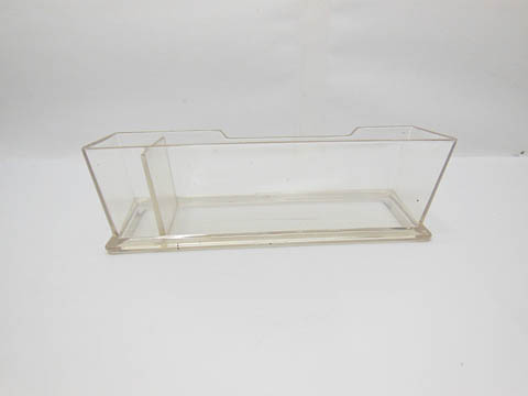 10 Clear Plastic Business Card/Pen Holder dis-ot82 - Click Image to Close