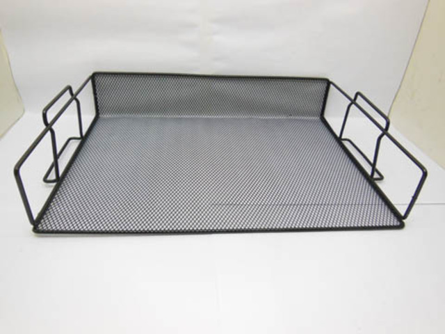 6Pcs Black Metal Wire Mesh Document Tray Tidy Storage Organiser