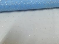 4x1Roll Blue Organza Ribbon 49cm Wide for Craft