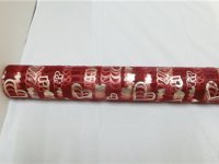 4x1Roll Red Heart Organza Ribbon 49cm Wide for Craft ac-ft404