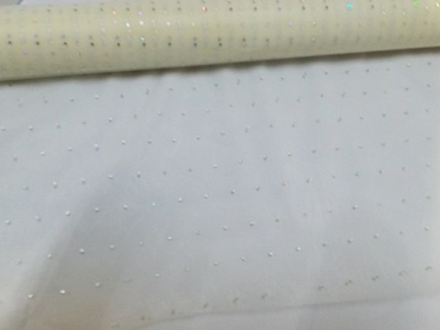 4x1Roll Ivory Organza Ribbon 49cm Wide for Craft