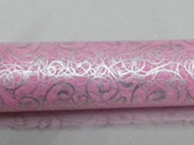 4x1Roll Pink Organza Ribbon 49cm Wide for Craft ac-ft380